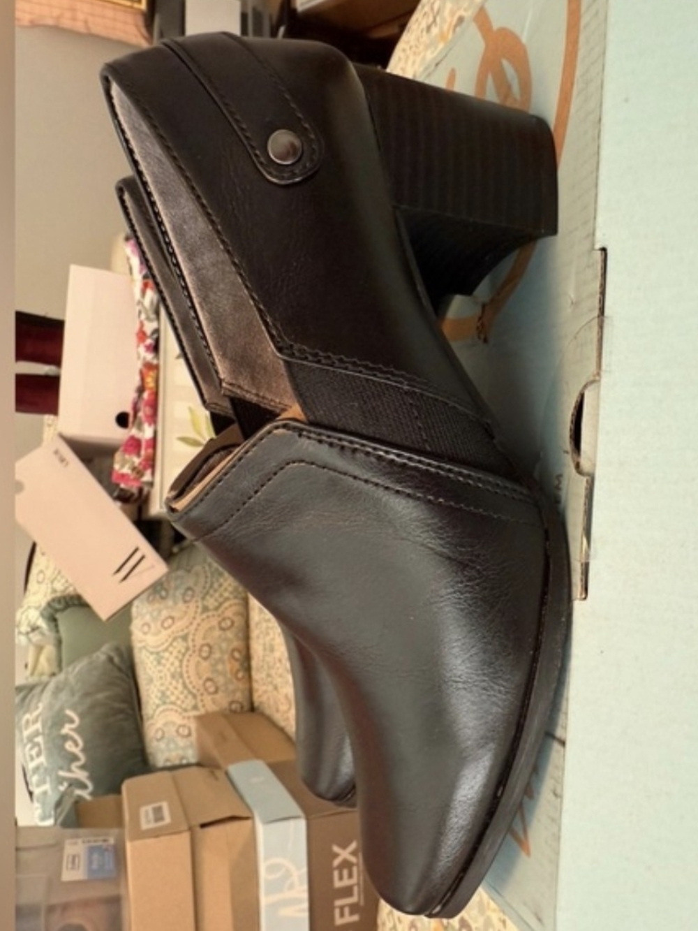 NWT Life Stride Block Heel Booties